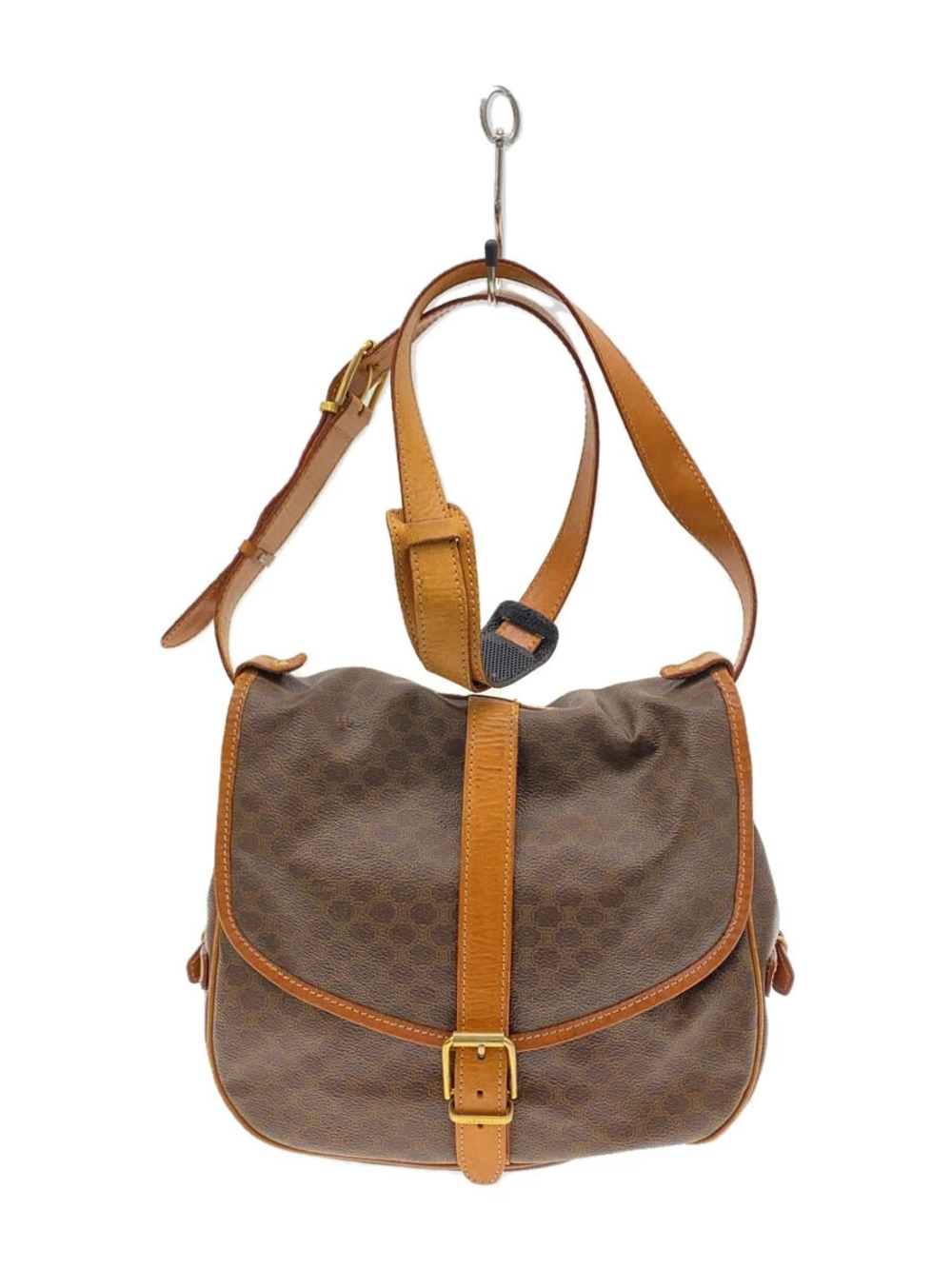 Celine Shoulder Macadam Bag Brown